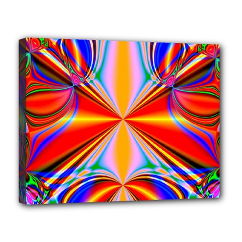 Abstract Art Fractal Art Canvas 14  X 11  (stretched) by Sudhe