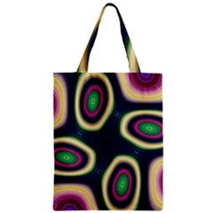 Abstract Artwork Fractal Background Art Pattern Zipper Classic Tote Bag by Sudhe