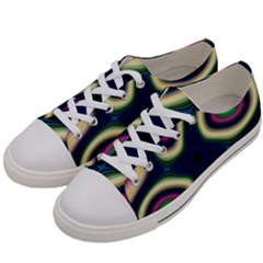 Abstract Artwork Fractal Background Art Pattern Women s Low Top Canvas Sneakers by Sudhe