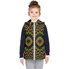 Fractal Artwork Idea Allegory Abstract Kids  Hooded Puffer Vest by Sudhe