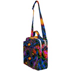 Abstract Fractal Artwork Colorful Crossbody Day Bag by Sudhe