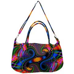 Abstract Fractal Artwork Colorful Removal Strap Handbag by Sudhe