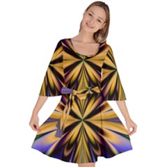 Artwork Fractal Allegory Art Velour Kimono Dress