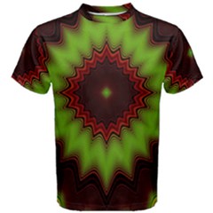 Fractal Artwork Idea Allegory Geometry Men s Cotton Tee by Sudhe