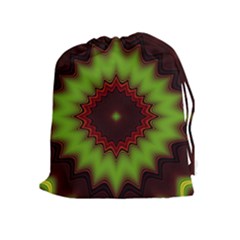 Fractal Artwork Idea Allegory Geometry Drawstring Pouch (xl) by Sudhe