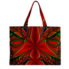 Abstract Abstract Art Fractal Zipper Mini Tote Bag by Sudhe