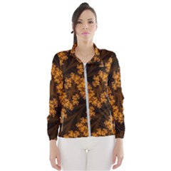 Abstract Fractal Pattern Artwork Flora Women s Windbreaker