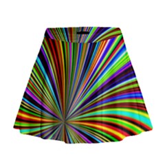 Background Design Pattern Colorful Mini Flare Skirt