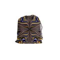 Abstract Art Fractal Unique Pattern Drawstring Pouch (Small)