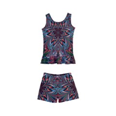 Abstract Flower Artwork Art Kids  Boyleg Swimsuit by Sudhe