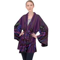 Abstract Abstract Art Fractal Velvet Kimono Robe