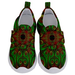 Abstract Fractal Pattern Artwork Pattern Kids  Velcro No Lace Shoes by Sudhe