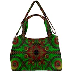 Abstract Fractal Pattern Artwork Pattern Double Compartment Shoulder Bag by Sudhe