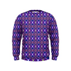 Background Pattern Geometrical Kids  Sweatshirt by Sudhe