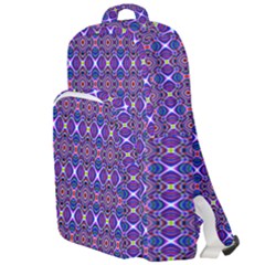 Background Pattern Geometrical Double Compartment Backpack by Sudhe