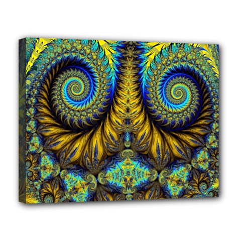 Abstract Art Fractal Creative Canvas 14  X 11  (stretched) by Sudhe