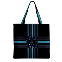 Cross Art Fractal Zipper Grocery Tote Bag