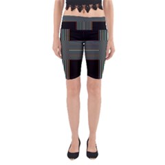 Cross Abstract Yoga Cropped Leggings by Pakrebo