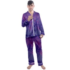 Art Fractal Artwork Creative Men s Satin Pajamas Long Pants Set by Pakrebo