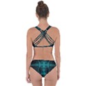 Abstract Art Design Digital Criss Cross Bikini Set View2
