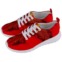 Digital Arts Fractals Futuristic Red Yellow Black Men s Lightweight Sports Shoes by Pakrebo