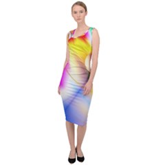 Color Concept Colors Colorful Sleeveless Pencil Dress by Pakrebo