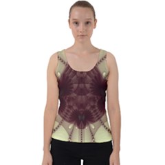 Abstract Art Artwork Fractal Velvet Tank Top by Pakrebo