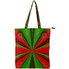 Abstract Art Fractal Modern Art Double Zip Up Tote Bag by Pakrebo