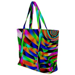 Abstract Art Artwork Digital Art Color Zip Up Canvas Bag