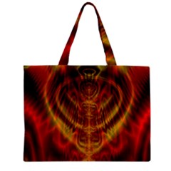 Abstract Art Artwork Fractal Design Zipper Mini Tote Bag by Pakrebo