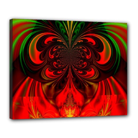 Digital Arts Fractals Futuristic Colorful Canvas 20  X 16  (stretched) by Pakrebo