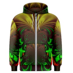 Digital Arts Fractals Futuristic Art Men s Zipper Hoodie