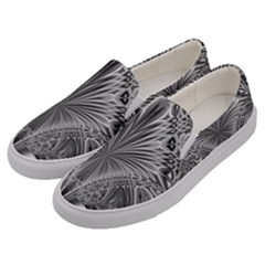 Crystal Design Pattern Men s Canvas Slip Ons by Pakrebo