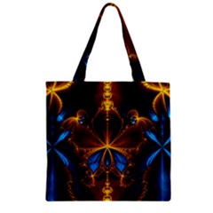 Abstract Art Fractal Artwork Zipper Grocery Tote Bag