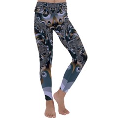 Fractal Art Artwork Design Kids  Lightweight Velour Classic Yoga Leggings by Pakrebo