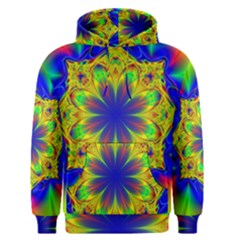 Digital Art Fractal Artwork Flower Men s Pullover Hoodie by Pakrebo