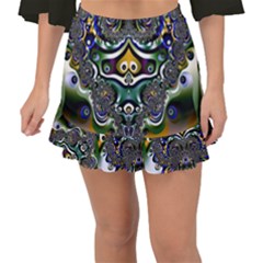 Fractal Art Artwork Design Fishtail Mini Chiffon Skirt by Pakrebo