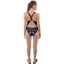 Fractal Art Artwork Design Cut-Out Back One Piece Swimsuit View2