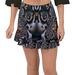 Fractal Art Artwork Design Fishtail Mini Chiffon Skirt by Pakrebo