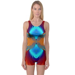 Artwork Digital Art Fractal Colors One Piece Boyleg Swimsuit