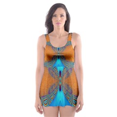 Artwork Digital Art Fractal Colors Skater Dress Swimsuit