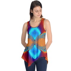 Artwork Digital Art Fractal Colors Sleeveless Tunic
