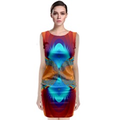 Artwork Digital Art Fractal Colors Classic Sleeveless Midi Dress