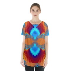 Artwork Digital Art Fractal Colors Skirt Hem Sports Top