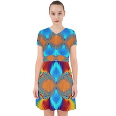 Artwork Digital Art Fractal Colors Adorable in Chiffon Dress