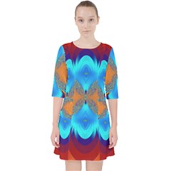 Artwork Digital Art Fractal Colors Pocket Dress