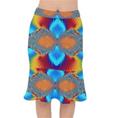 Artwork Digital Art Fractal Colors Short Mermaid Skirt