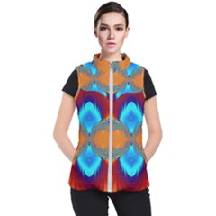Artwork Digital Art Fractal Colors Women s Puffer Vest