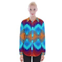 Artwork Digital Art Fractal Colors Womens Long Sleeve Shirt