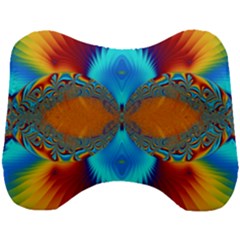 Artwork Digital Art Fractal Colors Head Support Cushion